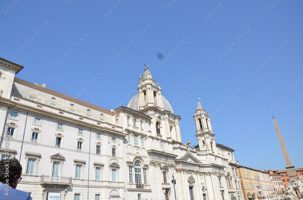 Obraz premium Piazza Navona in Roma with the church of Sant'Agnese in Agone