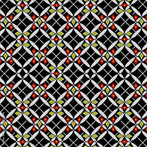 African tribal fabric pattern is designed in yellow , brown, red and blue drawing inspiration from traditional African fabric symbols of the past. The historic fabric are thoughtfully fabric and vers 
