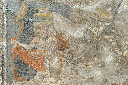 Photos Wide View of the Bathing Nymph Scene in the House of the Bathing Nymphs, Volubil