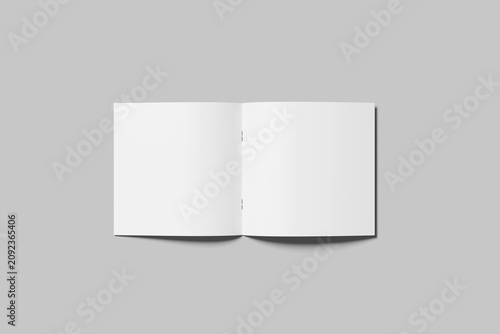 Blank Square Brochure Mockup