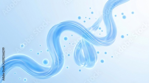 Abstract Futuristic Blue Flow Background for Modern Design