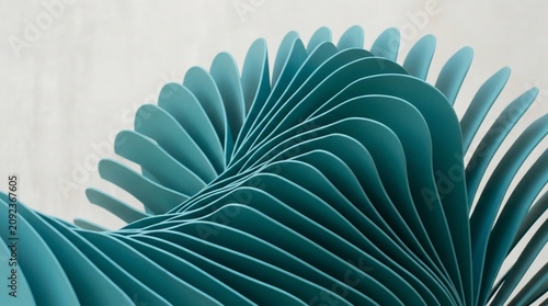 Abstract Flowing Layered Curves for Modern Design
