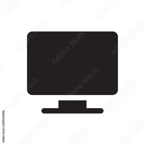 Konstfotografi Modern computer on white background with soft focus, conveying a sense of calm a