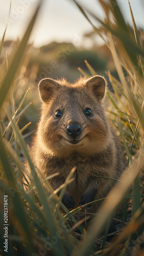 Smiling Quokka Close‑Up Australian Wildlife Photo
