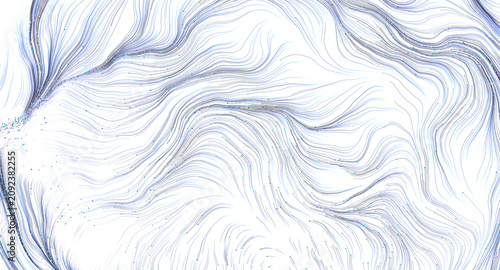 Whimsical fluid motion line...