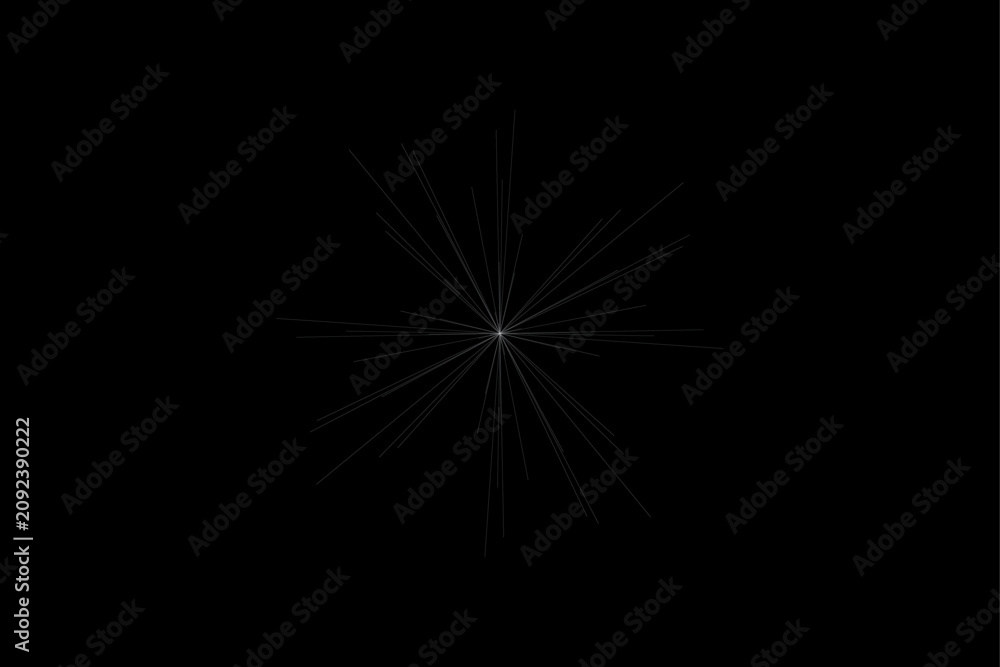 Obraz premium Radiating Lines Converging at a Central Point