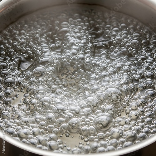 Close-up of bubbling water surface with light reflections.