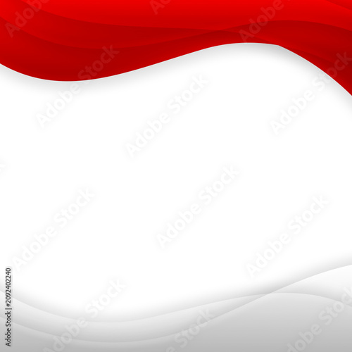 abstract red white background with waves