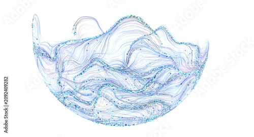 Beautiful abstract digital ...