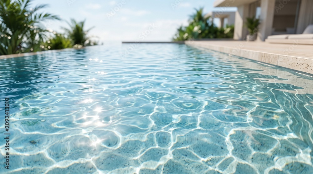 Fototapeta premium Crystal Clear Water Ripple Background
