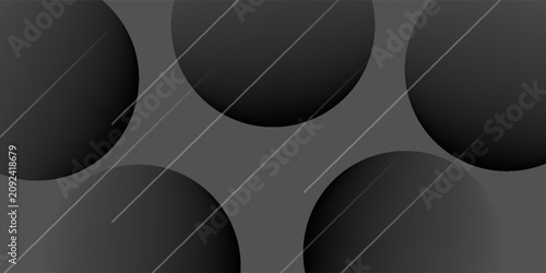 Tableau sur toile Dark black background with smooth, flowing curves