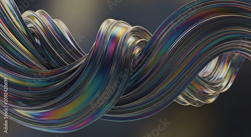 Colorful abstract swirls of light and energy.