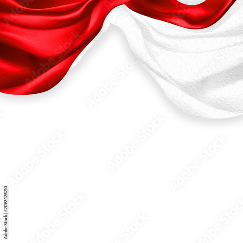 red and white satin