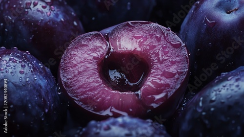 Juicy Plum Close-Up
