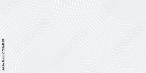 Foto Abstract white glowing geometric lines on gray background