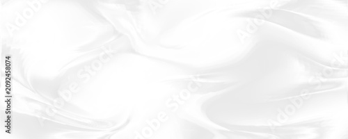 Fotografía White gray satin texture that is white silver fabric silk panorama background with beautiful soft blur pattern natural