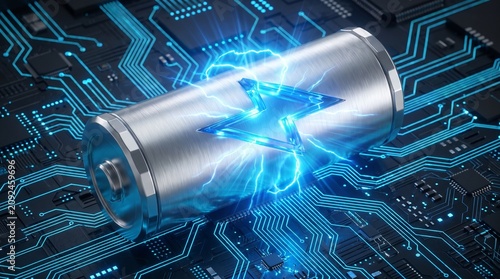 Modern Rechargeable Battery Cell Featuring High Energy Storage Capacity and Electrical Efficiency
