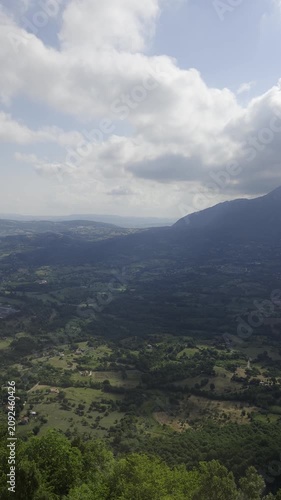 A sanctuary dedicated to Jesus in the mountains of the province of Avellino in Montella. Italy.