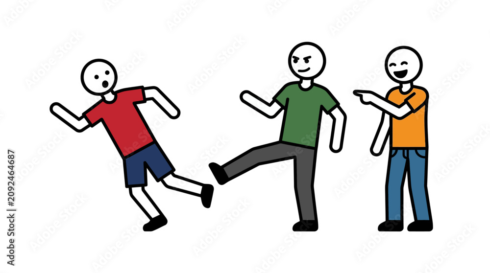 Φωτογραφία Depicting emotional torment and bullying through sad, provocative imagery suitable for antibullying advocacy materials, mental health awareness campaigns, and social issue publications