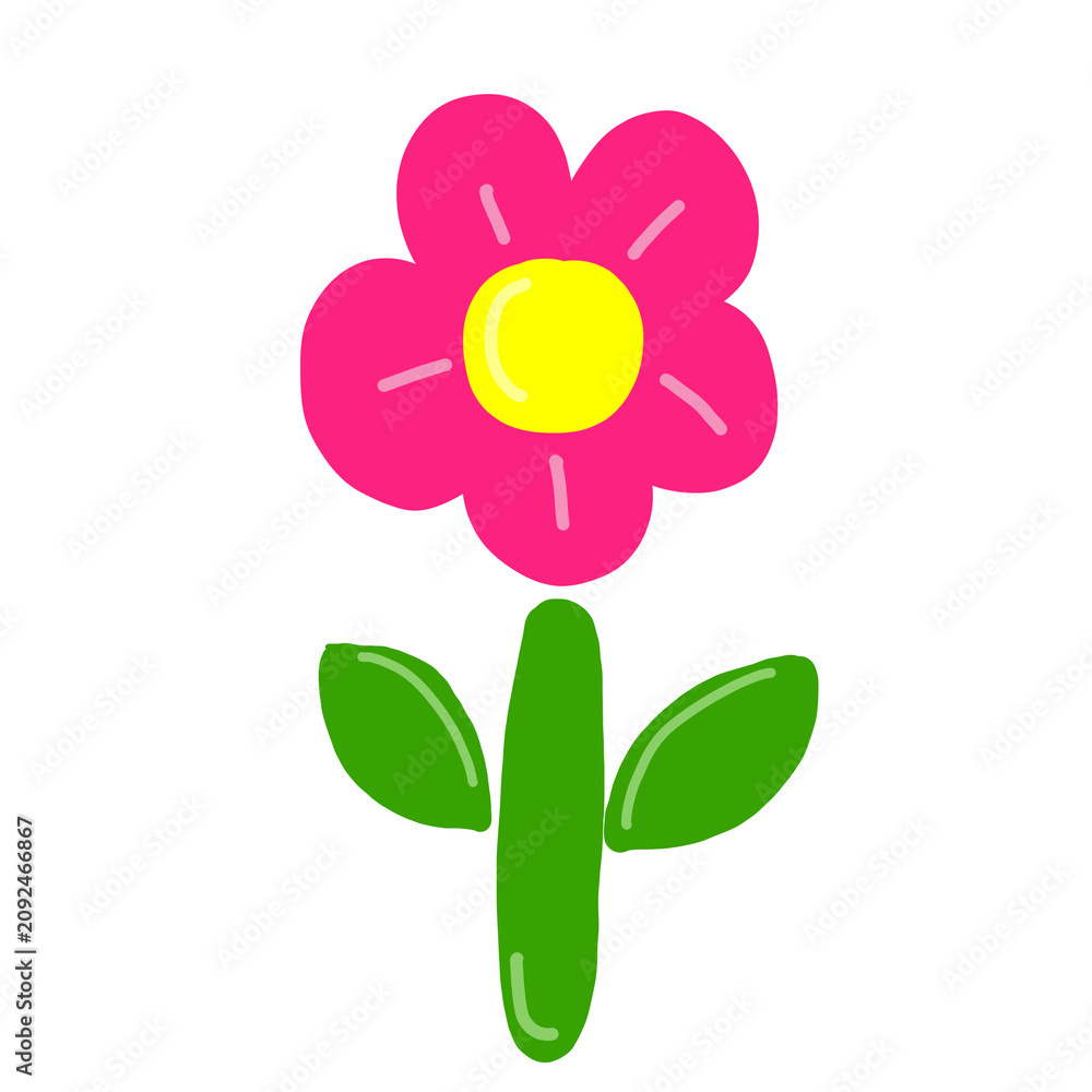 Fototapeta premium Wild flower in pink