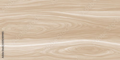 Tableau sur toile Light beige wood grain texture background with natural wavy patterns, smooth woo