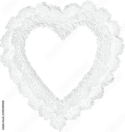 Lacy heart frame Lace background Design for background, carpet, wallpaper, clothing, wrapping, Batik, fabric, illustration embroidery