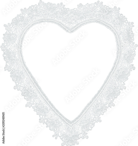 Lacy heart frame Lace background Design for background, carpet, wallpaper, clothing, wrapping, Batik, fabric, illustration embroidery