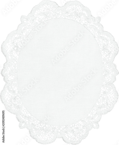 Lacy oval, round frame Lace background Design for background, carpet, wallpaper, clothing, wrapping, Batik, fabric, illustration embroidery