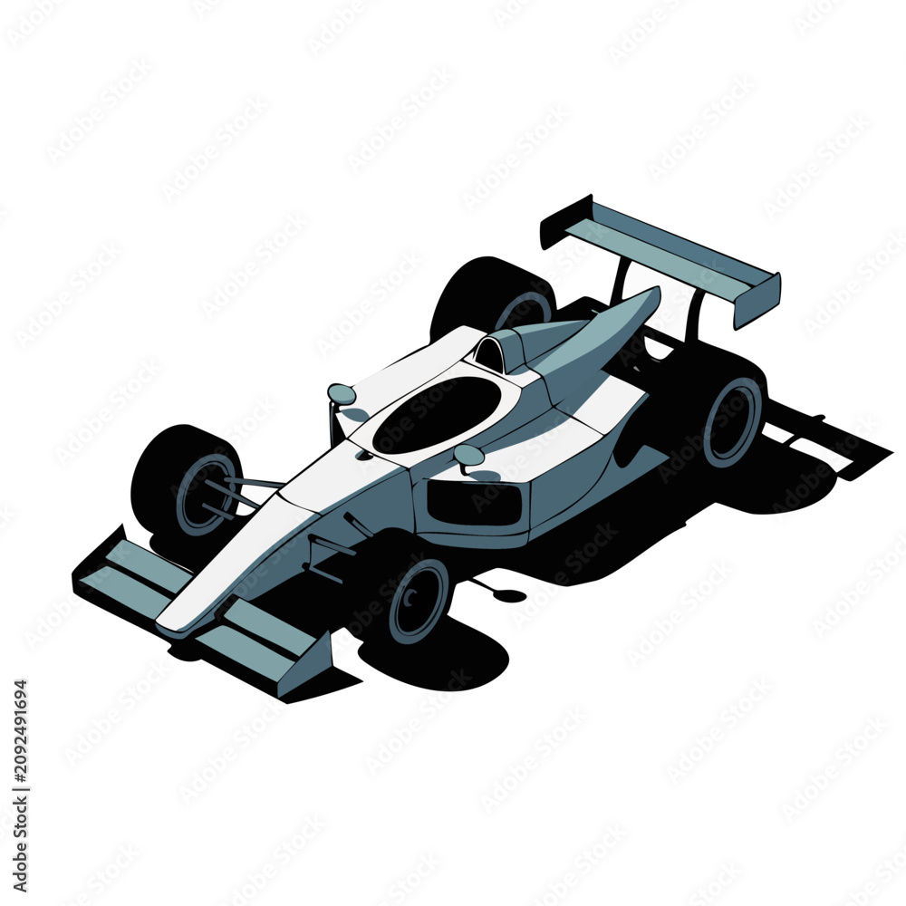 Fototapeta premium Racing Car Speed Fast Vehicle.