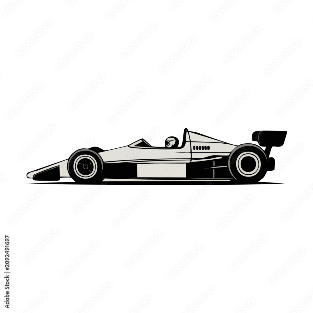 Fototapeta premium Racing Car Speed Fast Vehicle.