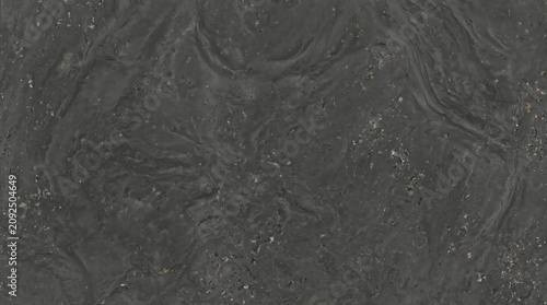 Dark gray mud texture with swirling patterns and speckled inclusions a natural earth element abstract background
