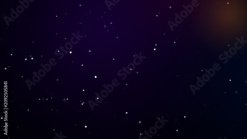 Fotografía Twinkling stars in deep space night sky background illustration