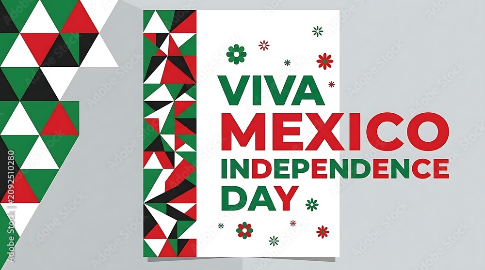 Fototapeta premium viva mexico independence day celebration