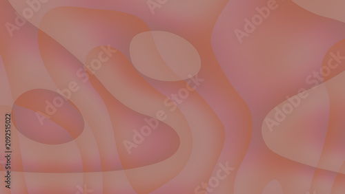 Abstract orange background featuring overlapping translucent liquid shapes, smooth organic contours, and muted coral-pink gradients, creating a soft, modern, and artistic layered composition.