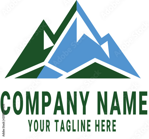 Mountain Adventure Logo - Peak Expedition Outdoor Company Logo Template