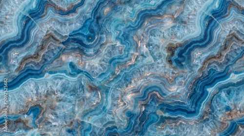 Blue agate marble pattern with swirling lines and golden veins a detailed stone texture swirl vein