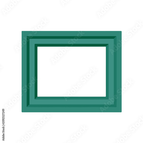 Flat 2D illustration of Photo Frame, simple modern design, isolated on a white background.