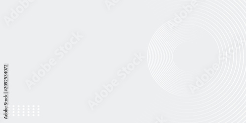 Bilde på lerret Abstract white glowing geometric lines on gray background art