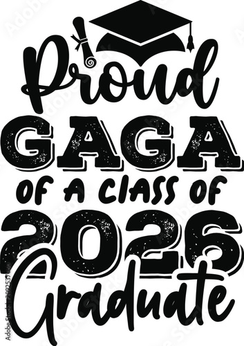 Proud Family Graduation 2026 Typography