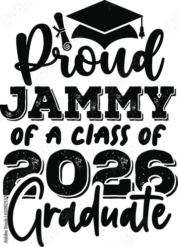 Proud Family Graduation 2026 Typography