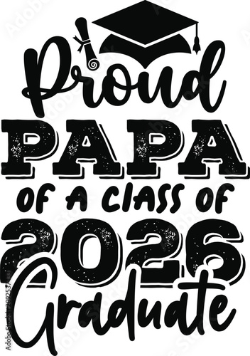 Proud Family Graduation 2026 Typography