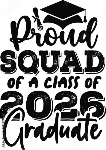 Proud Family Graduation 2026 Typography