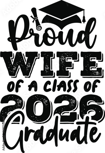 Proud Family Graduation 2026 Typography