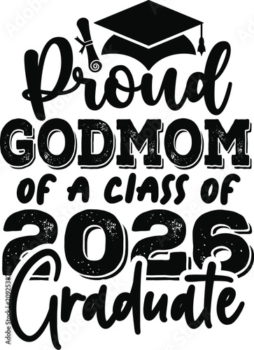 Proud Family Graduation 2026 Typography