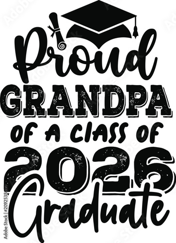 Proud Family Graduation 2026 Typography