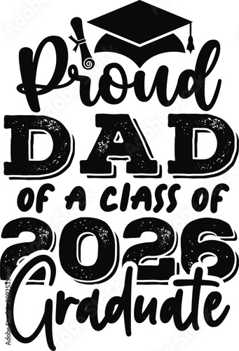 Proud Family Graduation 2026 Typography