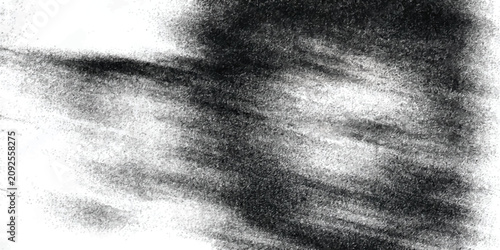 Fotografía Dark abstract smear and particle cloud texture with abstract particle monochrome