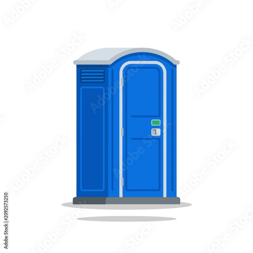 Colorful Portable Toilet Icon for Restroom Facilities and Outdoor Events
