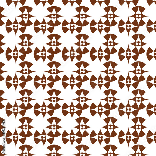 seamless pattern with butterflies, abstract geometric motif, asymmetric staggered grid, central star or diamond axes, pinwheel like and crown like geometric icons retro mid century, Modern, graphic, 