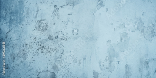 Cuadro en lienzo A close-up texture of distressed, weathered concrete wall with subtle blue hues, showcasing a history of time and decay
